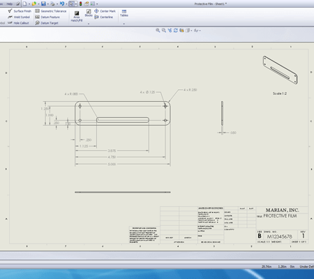 CAD file used for prototyping