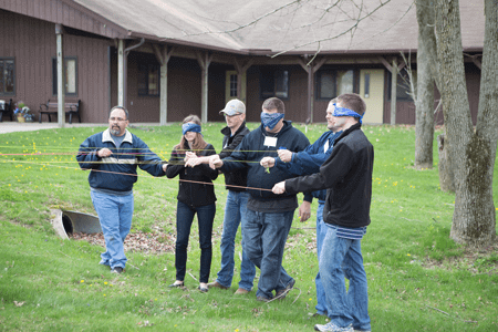 Team Building Exercise at the Engineering Retreat