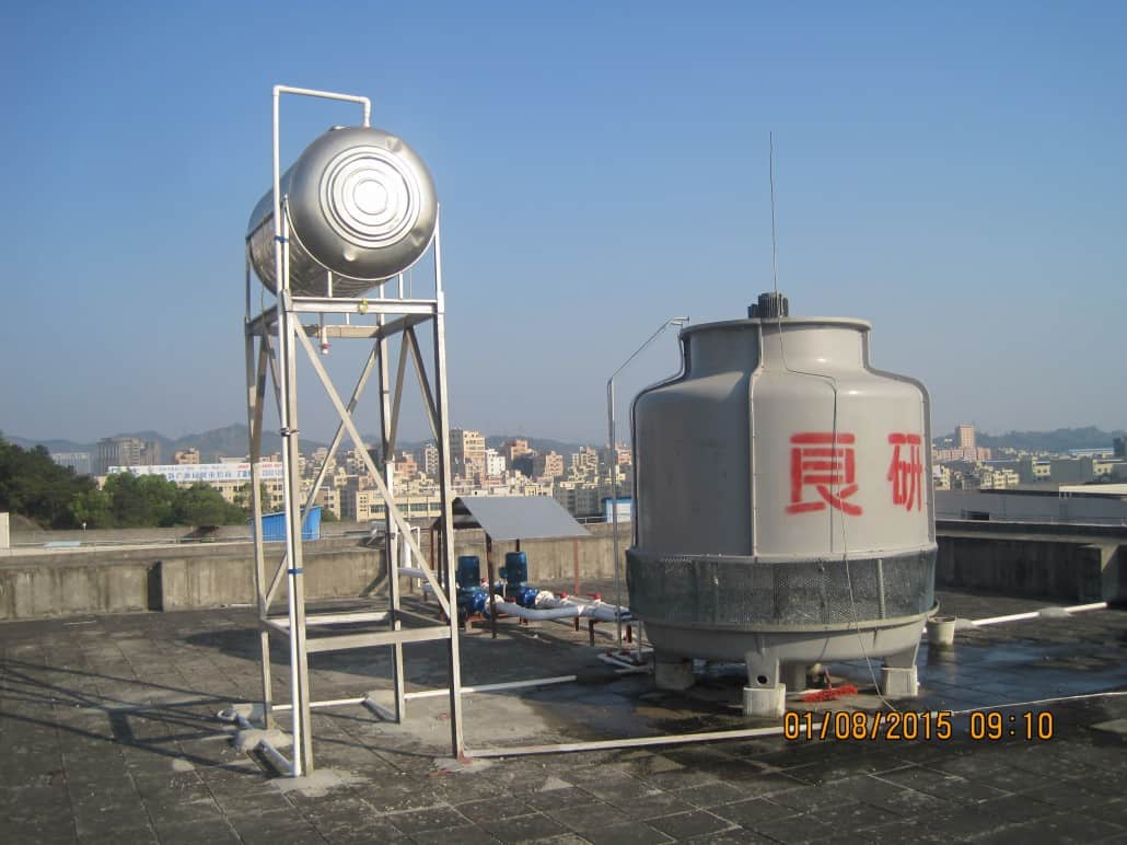 Water tower and pumps at Marian Shenzhen