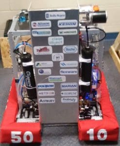 Marian Employee Mentors Students in Robotics Competition