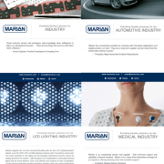 Collage of Marian Inc.'s brochures