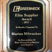Greenheck Elite Supplier Award 2017