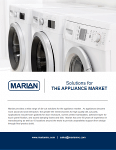 Solutions for the Appliance Market