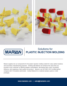 Solutions for Plastic Injection Molding