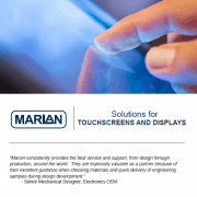 Cover of Marian's Touchscreen Solutions brochure