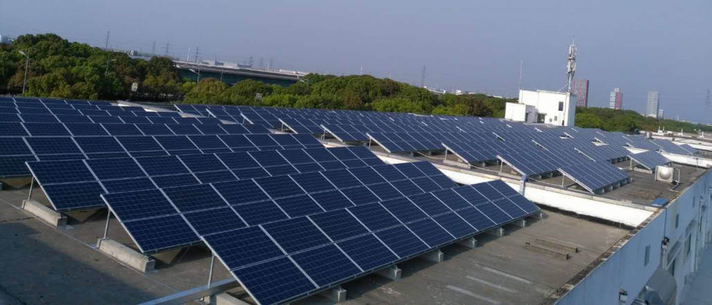 Solar panels at Marian Suzhou