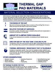 1 Page Guide: Considerations When Selecting Thermal Gap Pad Materials