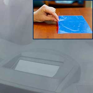 Die-cut Protective Film with Raised Pull-tab for HUD Module