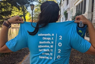 Back of Shirt at Marian Inc. Event