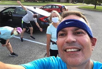 Curt engaging in a Marian Inc. team-building activity