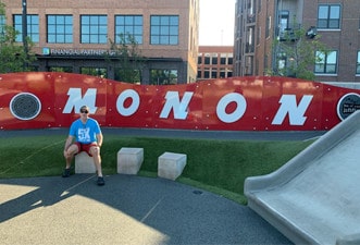 Greg participating in a Marian Inc. community event