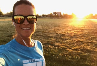 Katie participating in a Marian Inc. community event