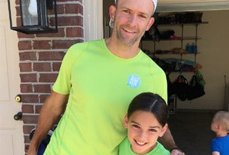 Mike and Reese collaborating during a Marian Inc. team-building event