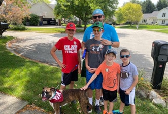 Pete C participating in a Marian Inc. community event