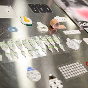 Die cut parts for wearable medical devices