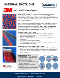 Acrylic Foam Tapes Material Spotlight: 3M VHB Foam Tapes