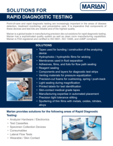 Solutions for Rapid Diagnostic Testing