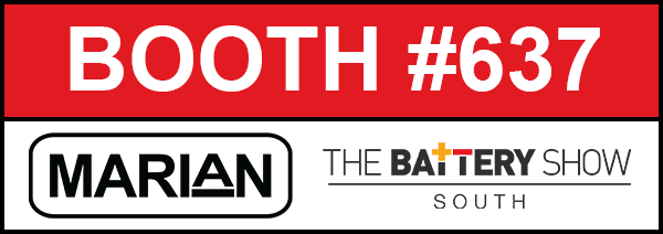 Visit Marian at booth #637 at the 2025 Battery Show South