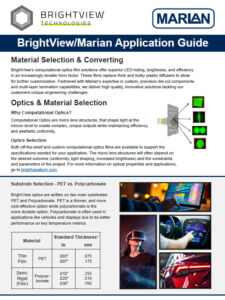 BrightView/Marian Application Guide