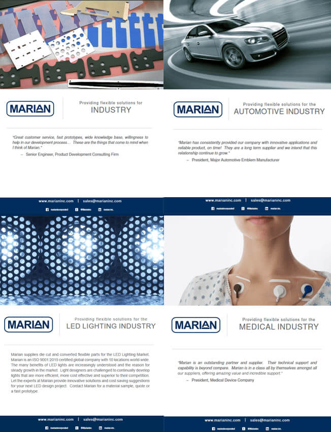 Visit Our Marian Inc. Brochures Webpage!