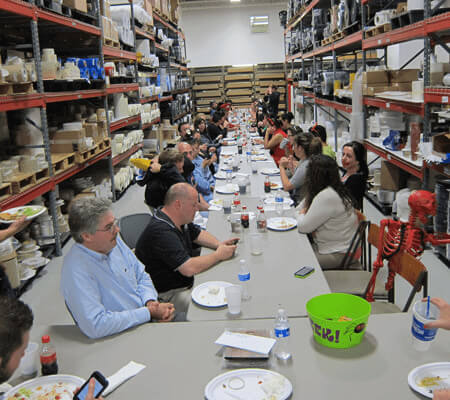 Marian Chicago celebrates Halloween with a pizza party