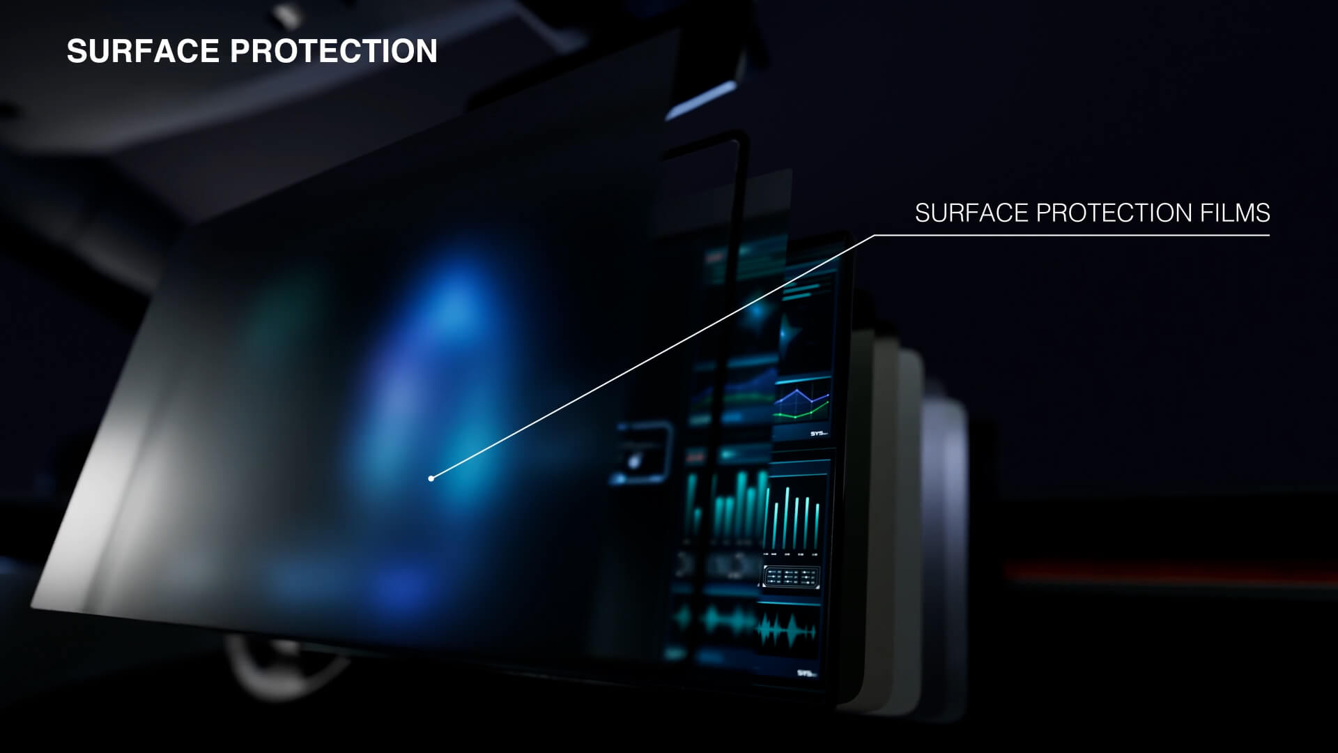Displays - surface protection Displays - surface protection